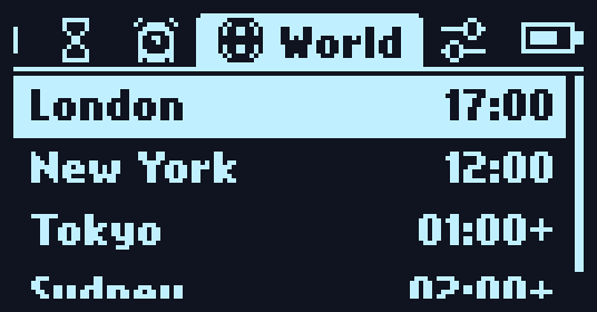 world clock